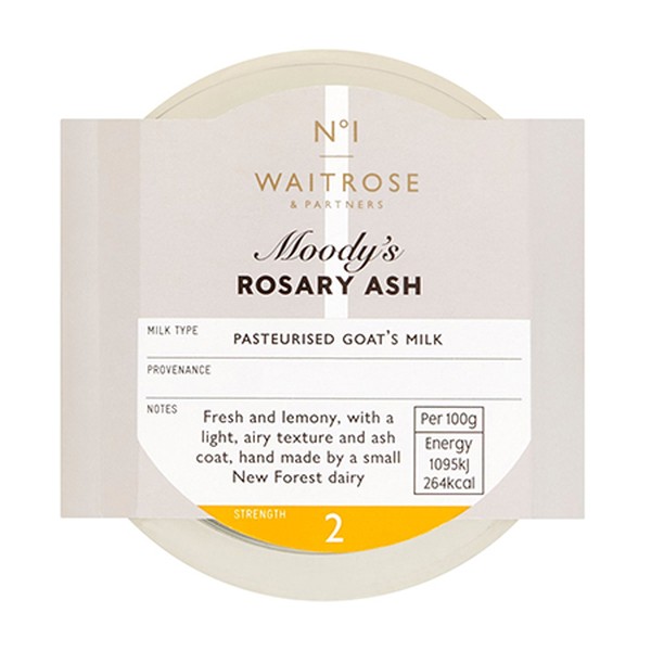 Moody's Rosary Ash Goats Cheese from Waitrose