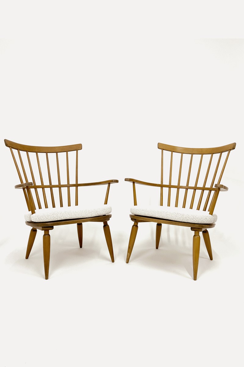 A Pair Of Mid Century Armchairs from Franz Schuster