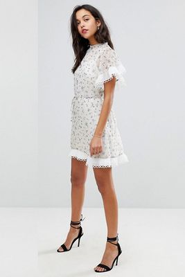 Ditsy Floral Ruffle Mini Dress from Stevie May