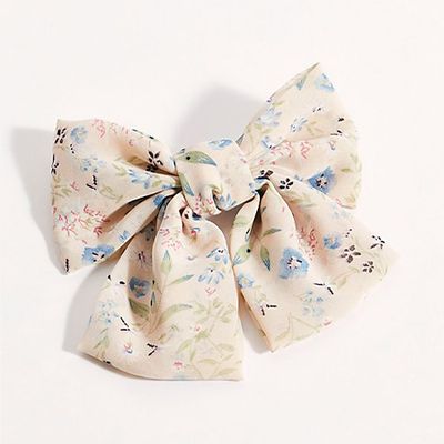 Floral Bow Barrette from Free People