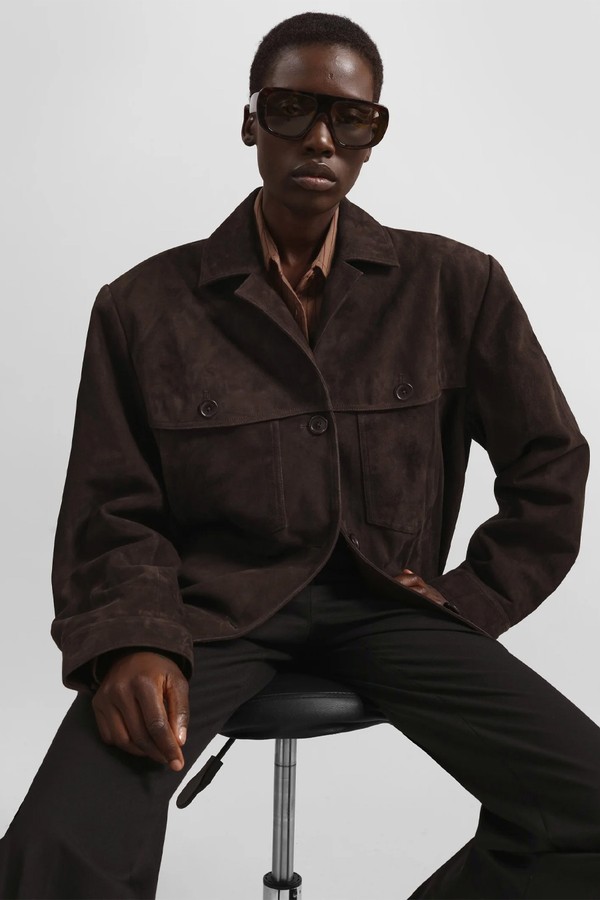 Hester Faux Suede Jacket from The Frankie Shop