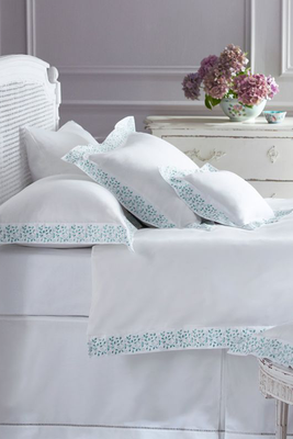 Soft Green Fleur Bedding from Cologne & Cotton