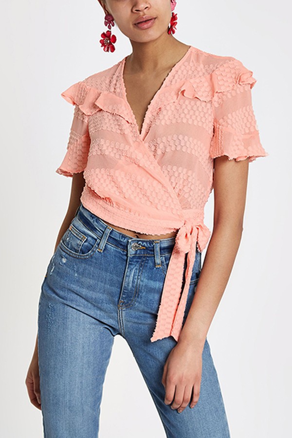 Frill Ruffle Crop Top