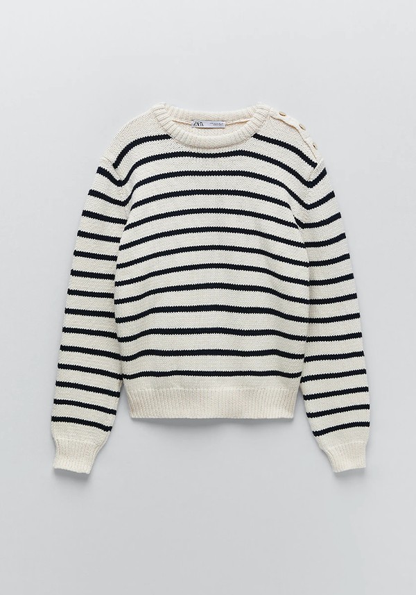 Striped Knit Sweater  from Zara