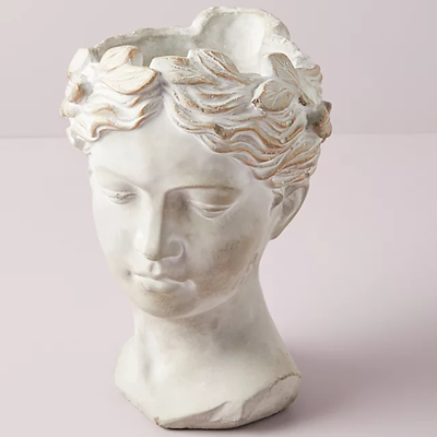 Large Grecian Bust Pot from Anthropologie