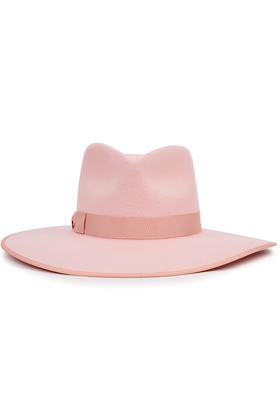 Stardust Rancher Pink Wool Felt Fedora from Lack Of Colour