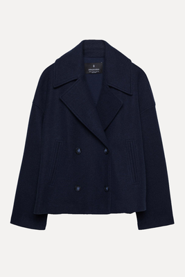 Short Double-Breasted Coat from Stradivarius