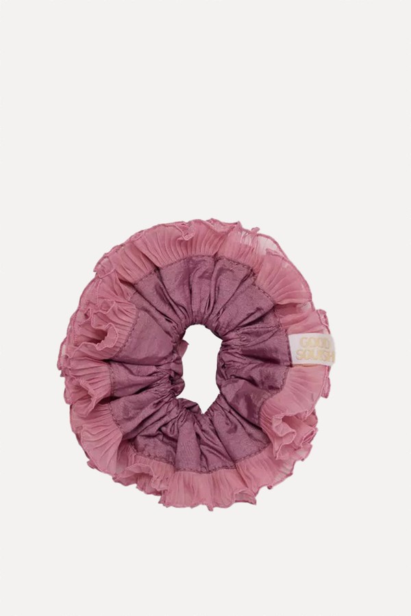 Baby B-e-a-utiful Brand-Patch Silk Hair Scrunchie from GOOD SQUISH