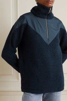 Alta Shell-Trimmed Merino Wool-Blend Half-Zip Sweater from We Norwegians