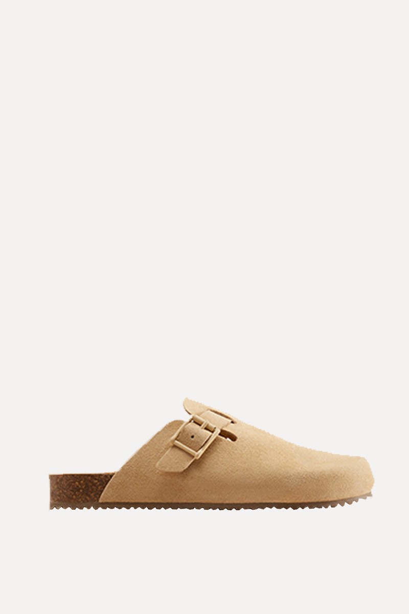 Leather Clogs With Buckle from Zara Home