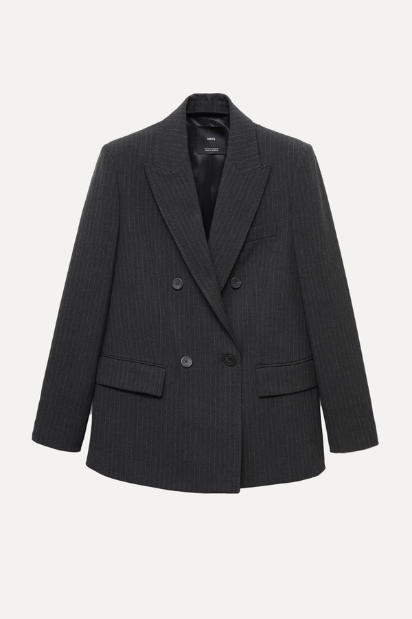 x from Pinstripe Suit Blazer, £99.99 | Mango