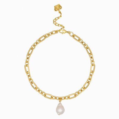 Baroque Pearl Chain Necklace from Butler & Wilson