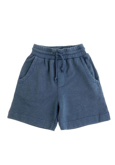 Organic Cotton Fleece Shorts Blue from Tocoto Vintage