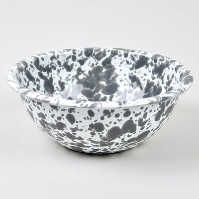 Enamel Splatterware Cereal Bowl from Crow Canyon