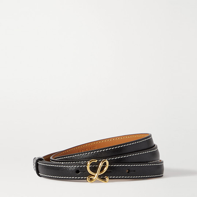 L Buckle Leather Belt from Loewe 