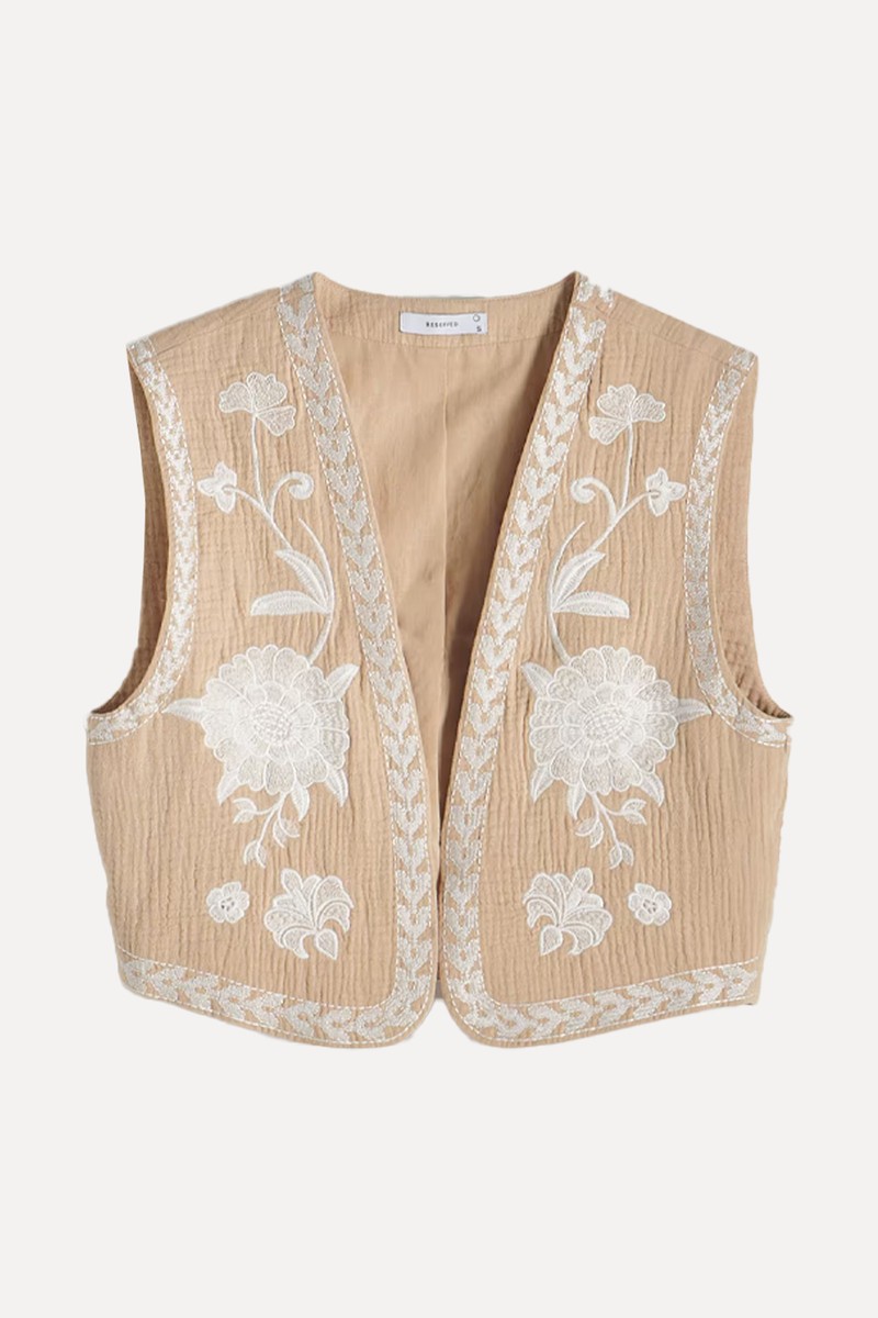 Vest With Embroidery Detailing from Reserved
