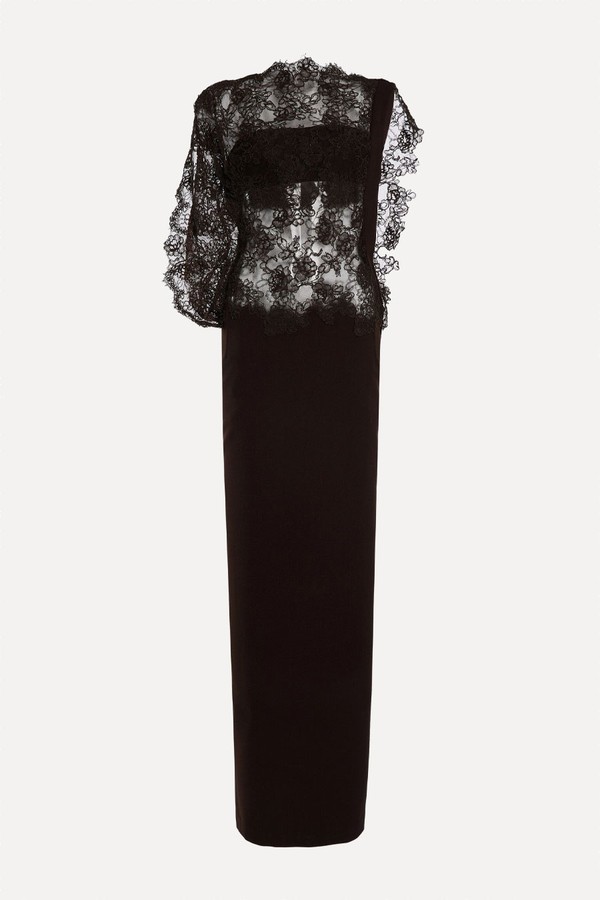 Mahara Floating Lace Column Dress from Christopher Esber 