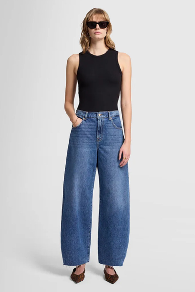 Bonnie Curvilinear Santa Cruz High Waist Wide Leg Jeans from 7 For All Mankind