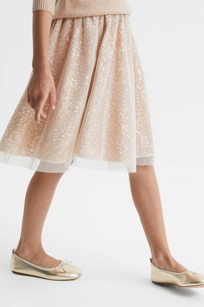 Jude Knee Length Tulle Skirt from Reiss