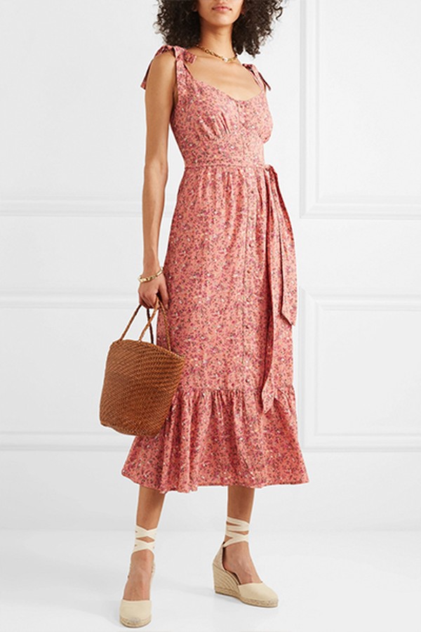 Floral-Print Voile Midi Dress from J.Crew
