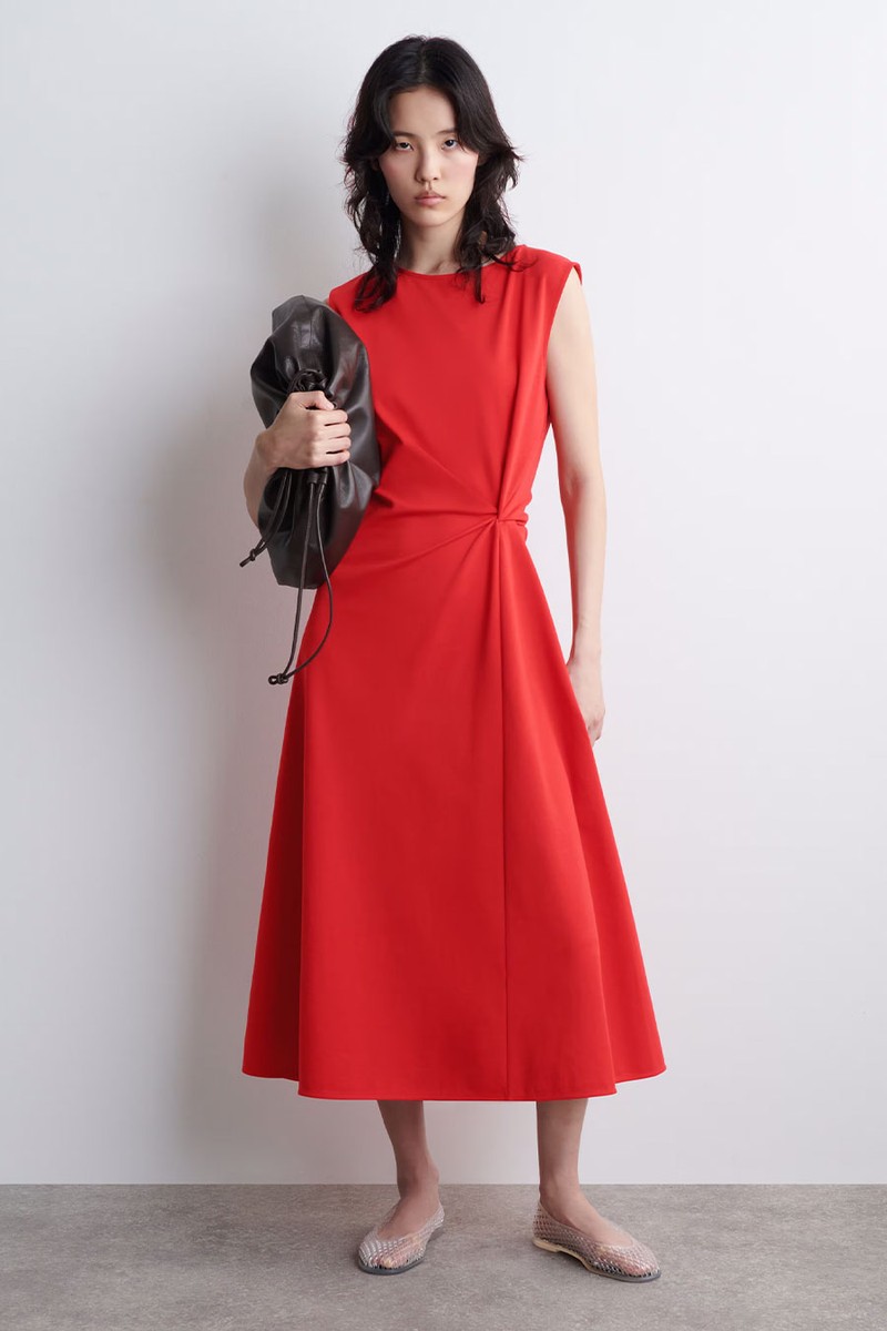 Twist-Detail Midi Dress from COS
