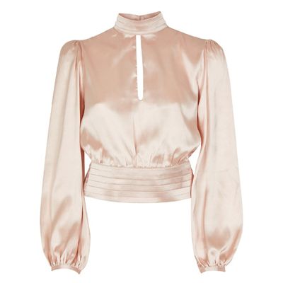 Long Sleeve High Neck Top from River Island