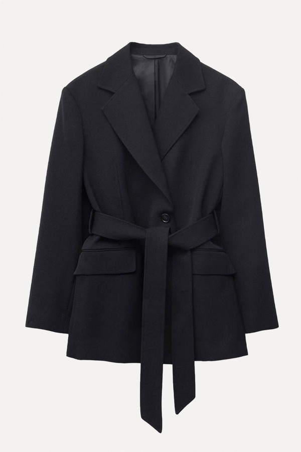 Wool Tie-Belt Blazer from & Other Stories