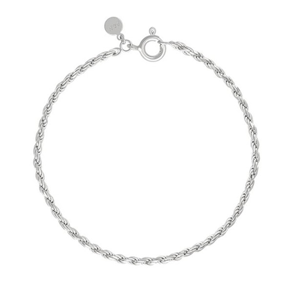 Rope Chain Bracelet in Silver