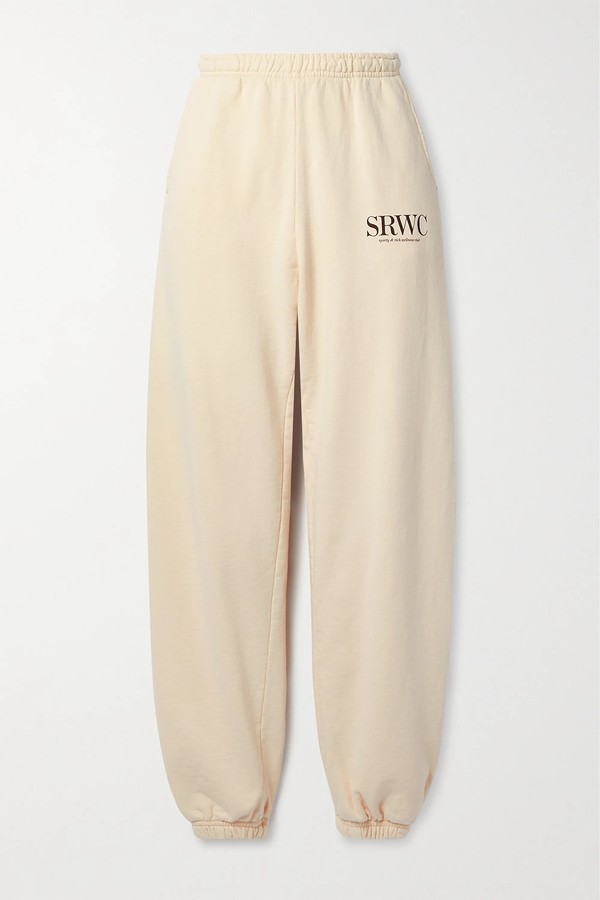 Upper East Side Printed Cotton-Jersey Track Pants from Sporty & Rich