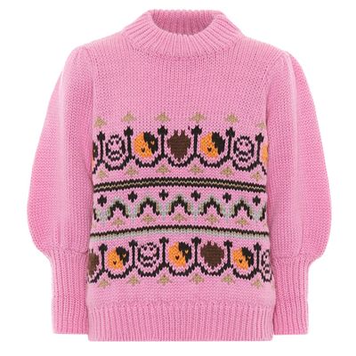 Wool & Alpaca Jacquard Sweater from Ganni