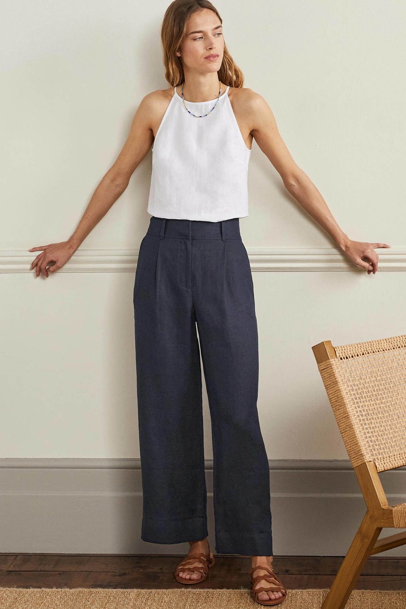 Wide Leg Linen Trousers, £90 | Boden