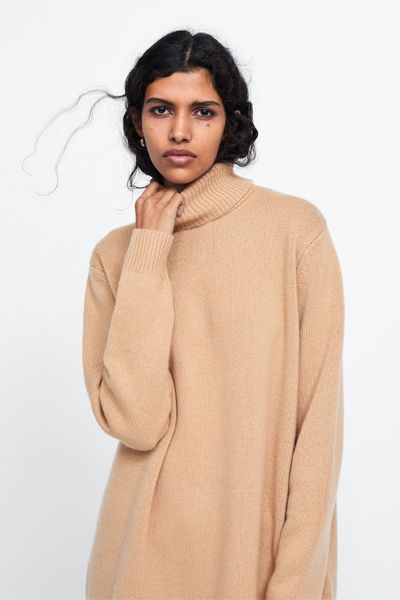 High Neck Cashmere Sweater from Zara