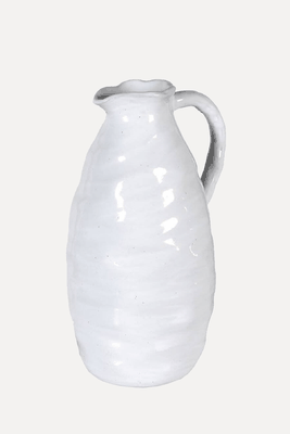 Handmade Organic White Ceramic Jug from The Forest & Co