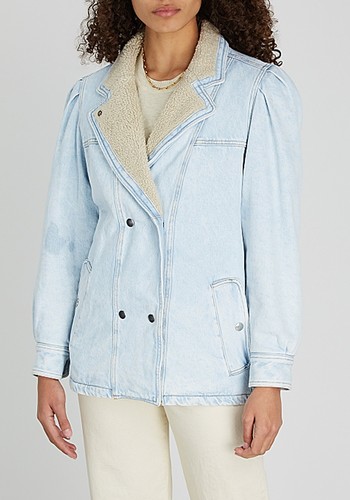 Lucinda Double-Breasted Denim Jacket from Isabel Marant Étoile