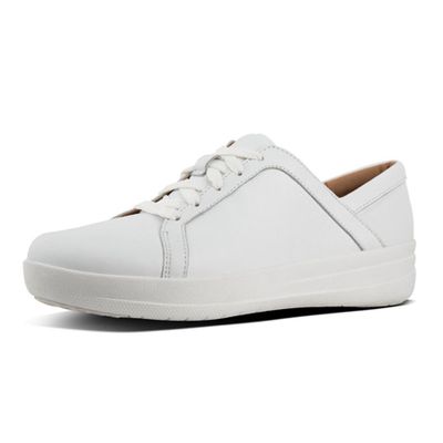 Leather Lace-Up Sneakers