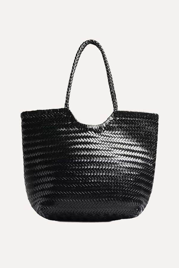 Woven Leather Tote Bag from NA-KD