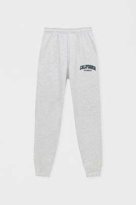Embroidered Varsity Joggers from Pull & Bear