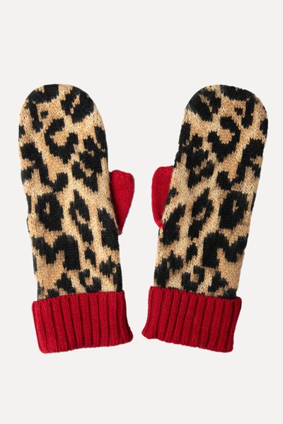 Leopard Mittens from Damson Madder