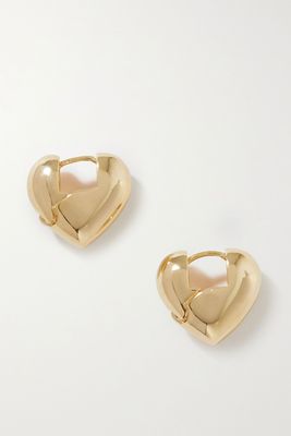 In My Heart Gold-Plated Hoop Earrings from Martha Calvo