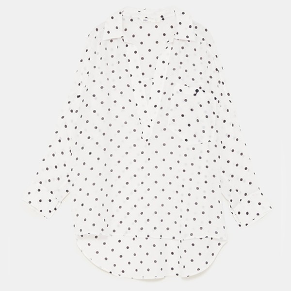 Oversized Polka Dot Shirt from Zara