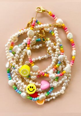 Fuzzy Feels Custom Small Pearl Bracelet from Fuzzy Beads