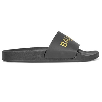 Logo-Print Rubber Slides from Balmain