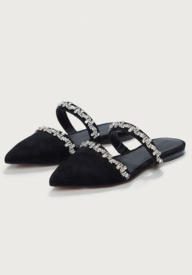Suede Double-Jewel Mules from The White Company