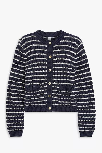 Textured Stripe Cardigan from John Lewis