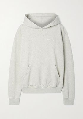 Embroidered Cotton-Blend Jersey Hoodie from Sporty & Rich