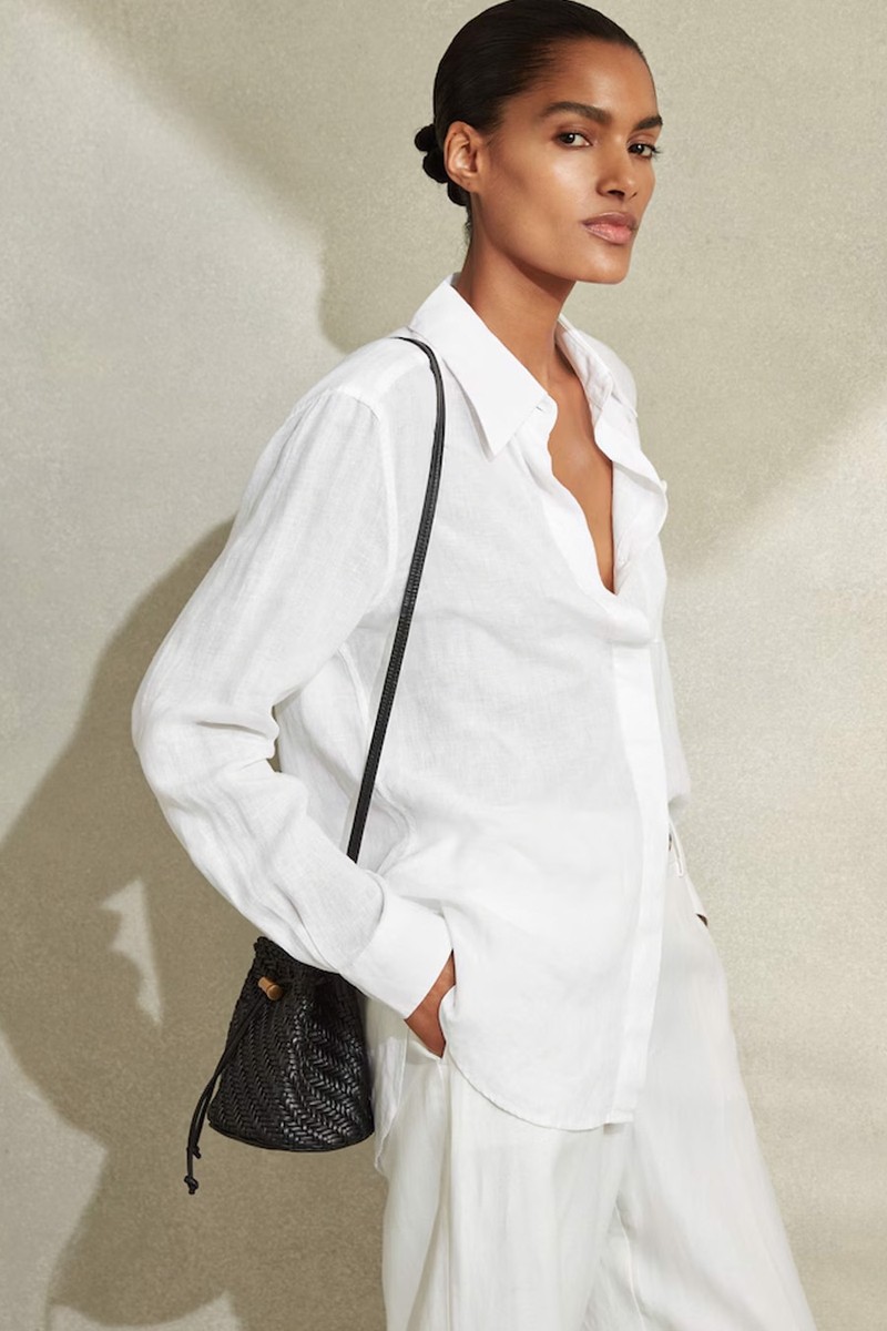Campbell Linen Long Sleeve Shirt from Reiss