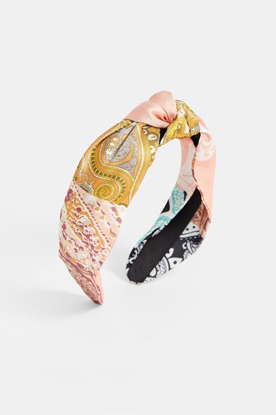 Rigid Patchwork Headband from Stradivarius