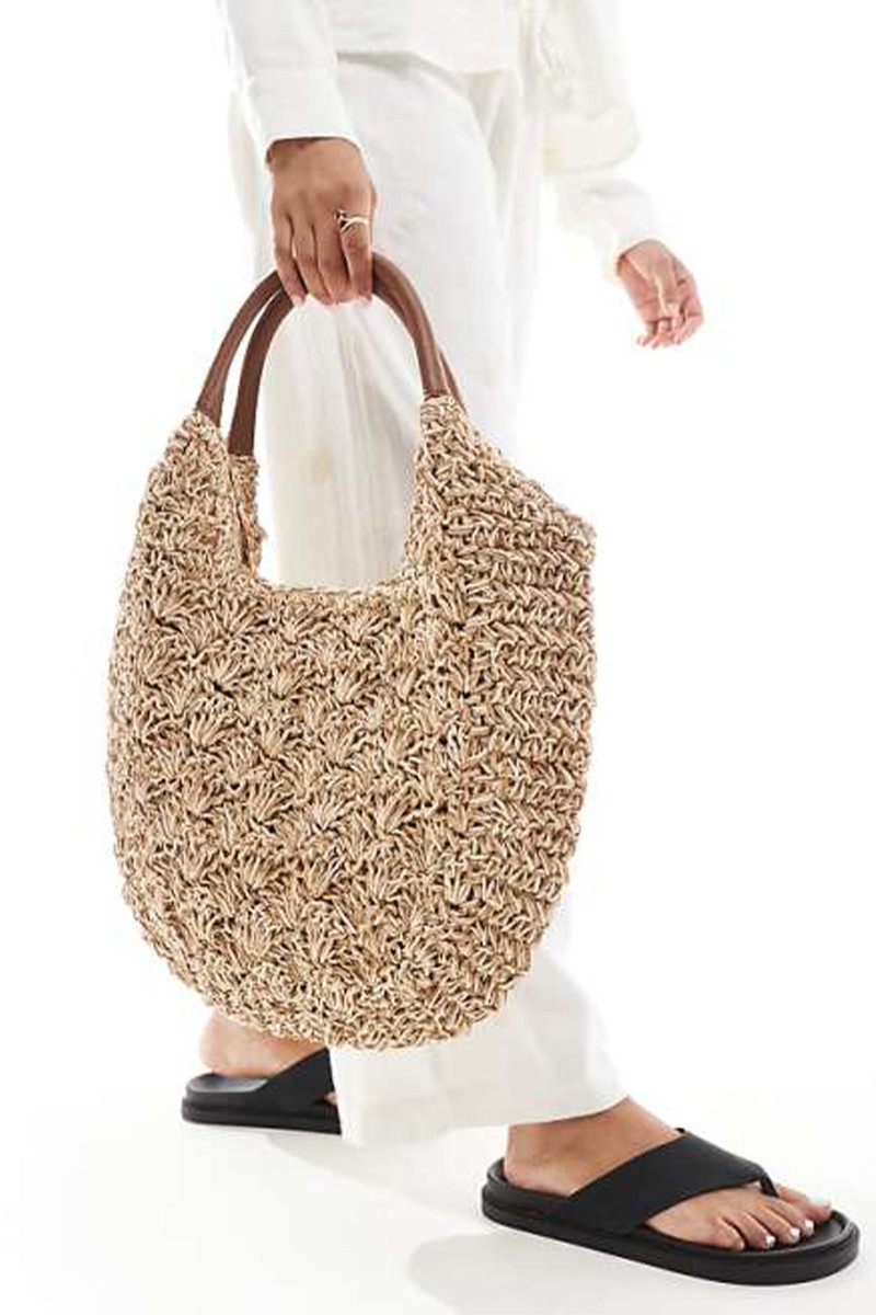 Raffia Large Scoop Shoulder Bag from ACCESSORIZE