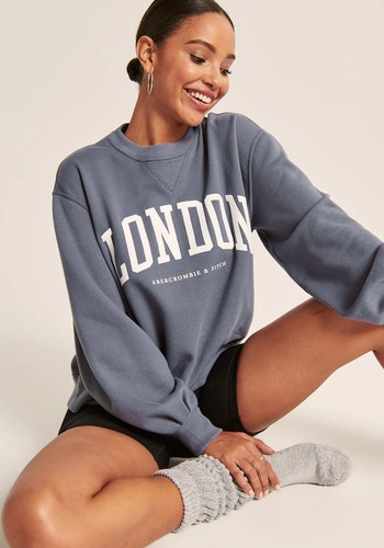 Boyfriend Logo Crew Sweatshirt