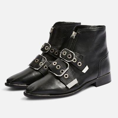 Alex Front Zip Ankle Boots